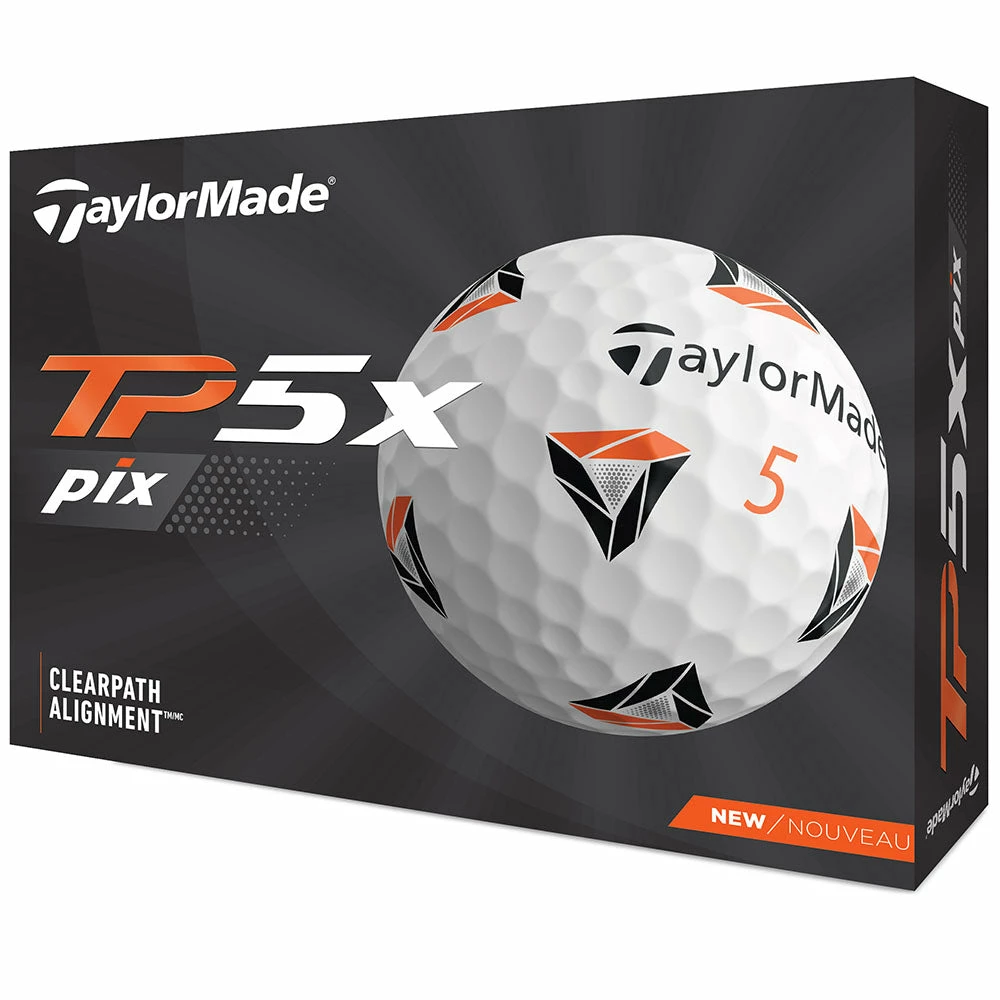 TaylorMade TP5x Pix 2.0 Golf Balls - White - 12 Pack 3 TaylorMade TP5x Pix 2.0 Golf Balls - White - 12 Pack - Image 3