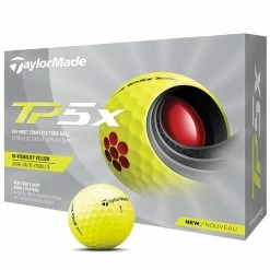 TaylorMade TP5x Golf Balls - Yellow - 12 Pack -Golf Balls Sales Store tp5x yellow hero