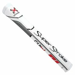 Golf Clearance Online SuperStroke Traxion Claw 2.0 Grip - White/Red/Grey