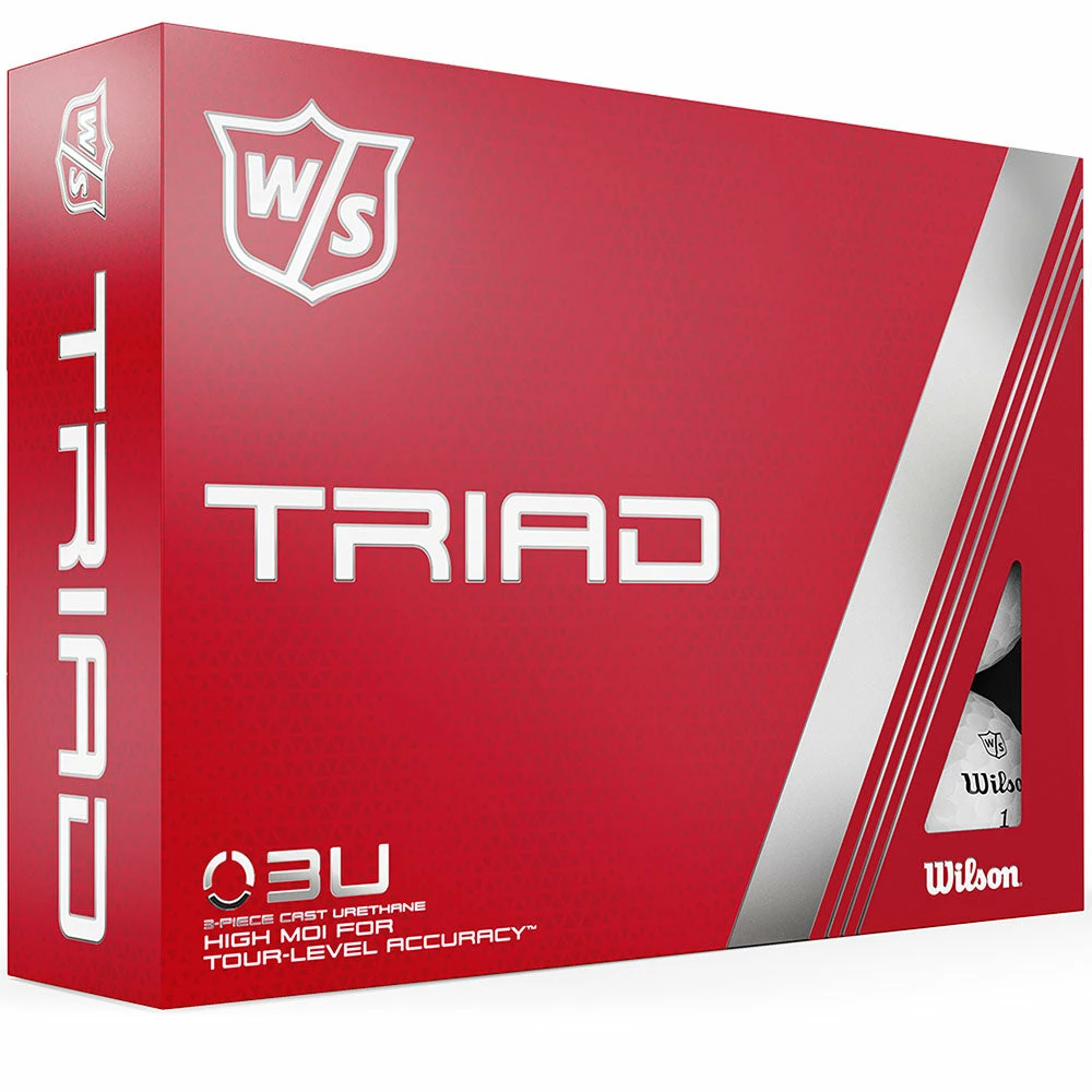 Wilson Staff Wilson Triad Golf Balls - White - Double Dozen 12 Wilson Staff Wilson Triad Golf Balls - White - Double Dozen - Image 12