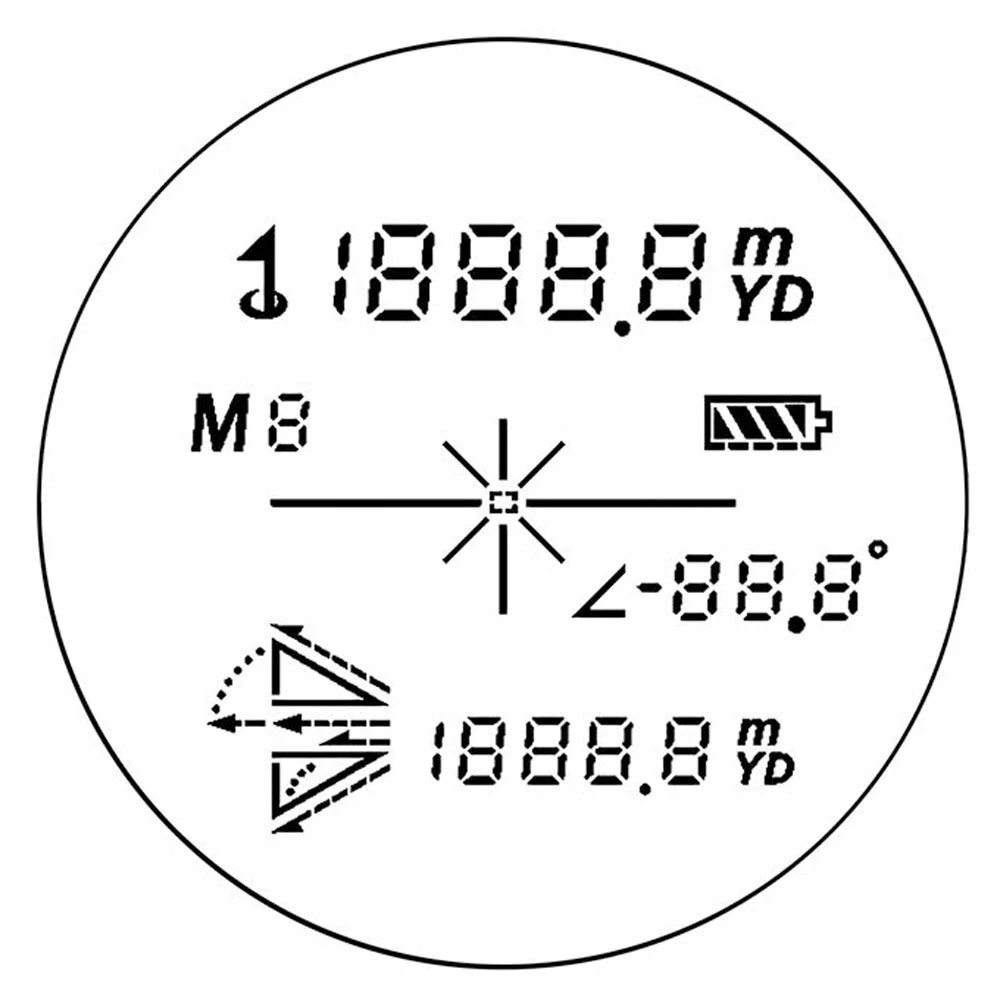 Longridge V800 HD Slope Laser Rangefinder - Blue 6 Longridge V800 HD Slope Laser Rangefinder - Blue - Image 6