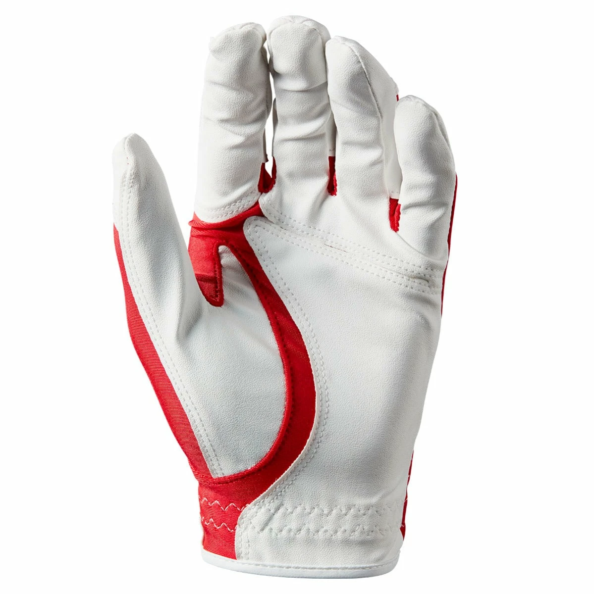 Wilson Staff Fit All Mens Golf Glove - Red/White 2 Wilson Staff Fit All Mens Golf Glove - Red/White - Image 2