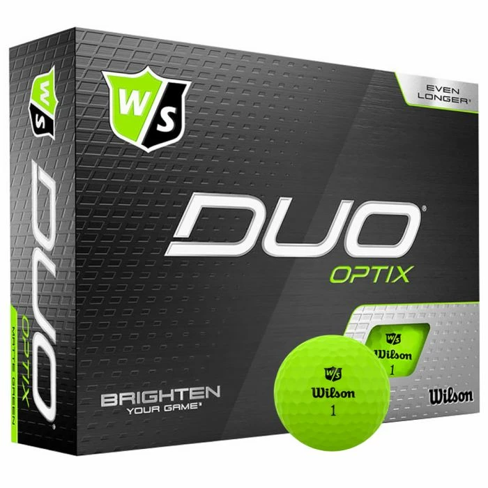 Wilson Staff Duo+ Optix Balls - Green 2 Wilson Staff Duo+ Optix Balls - Green - Image 2