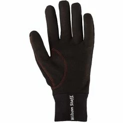 Wilson Staff Winter Microfiber Suede Mens Gloves - Black -Golf Balls Sales Store wilson staff winter microfiber suede mens gloves black 3